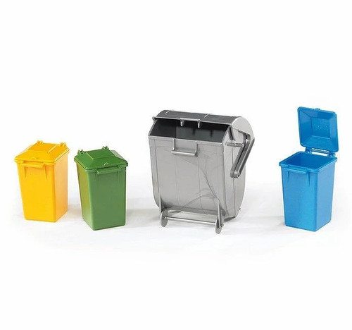 Bruder garbage can set 3 - set, (3