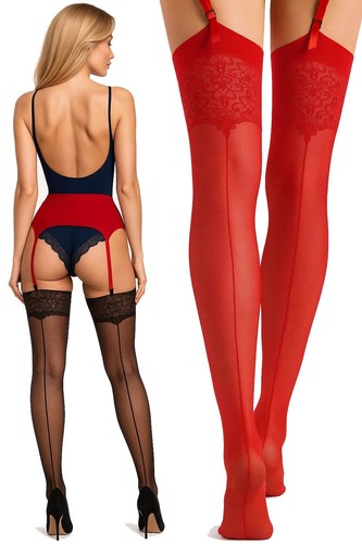 Stockings with back seam - stockings,