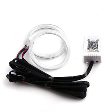 1 Pair 60mm RGB LED Car Eyes
