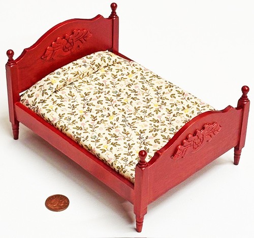 Dolls house double - double, bed