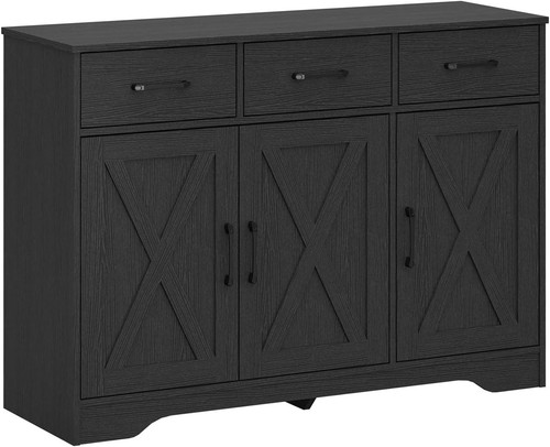 Wooden sideboard drawers 3 - wooden,