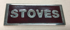 1X LOGO STOVES Name Plate Metal - COOKER AND OVEN ONLY Genuine