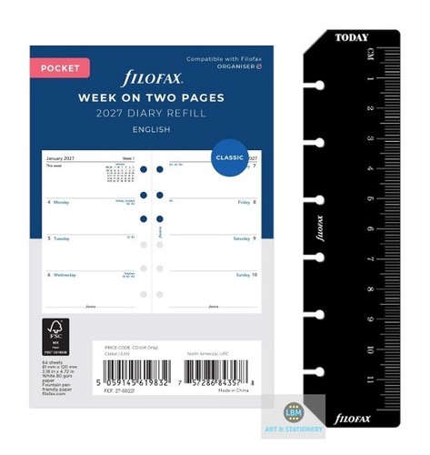 Filofax 2027 pocket diary - filofax,