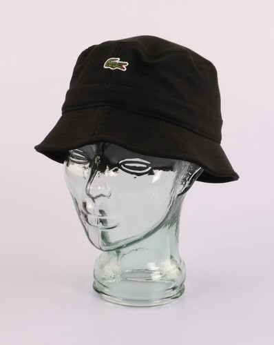 Lacoste bucket hat black - lacoste,