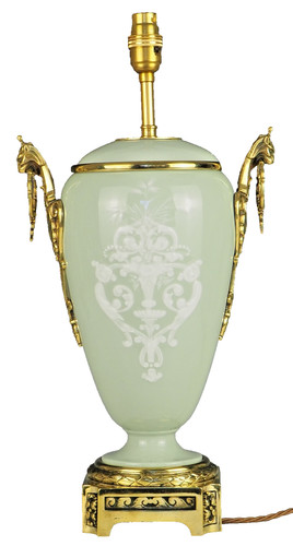 Antique french ormolu celadon - ormolu,