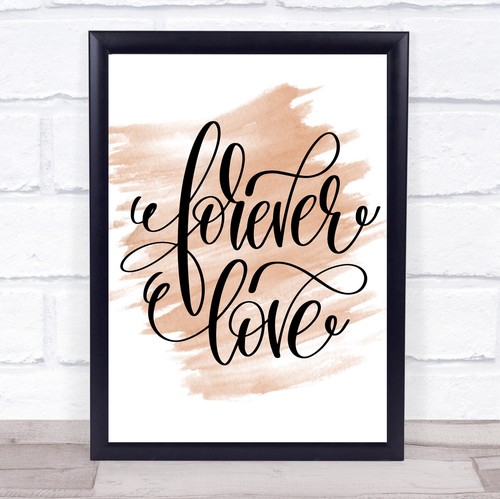 Forever love quote print - forever,