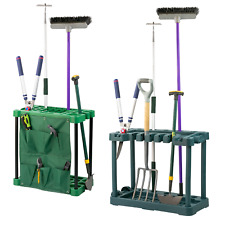KCT GARDEN TOOL STORAGE WITH WHEELS RACK ORGANISER HOLDER TIDY FOR SHED GARAGE