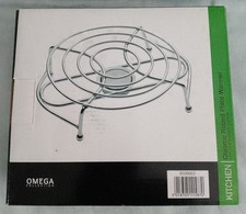 Omega Chrome Round Plate Warmer: Tea Light Candle - Never Used