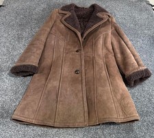 Vintage Ladies Brown Sheepskin