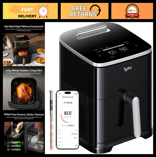 8qt smart air fryer with - 8qt,