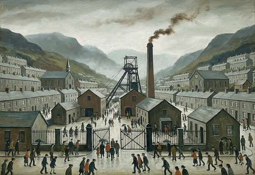 Aberdare valley mining wales - valley,