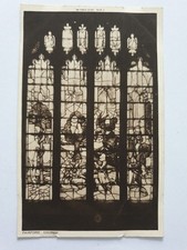 Stained Glass Window, St Mary's Church, Fairford, Gloucestershire, Old Postcard