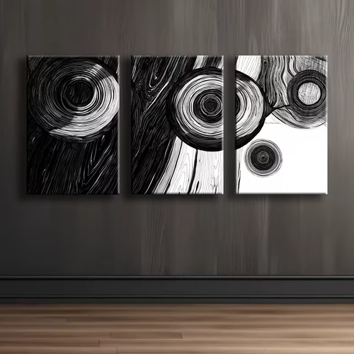 3pcs black and white - 3pcs,