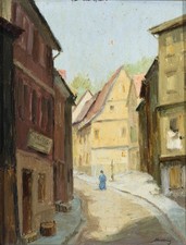 Street Scene with Woman