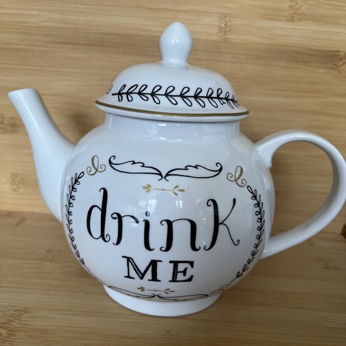 White ceramic teapot - white,