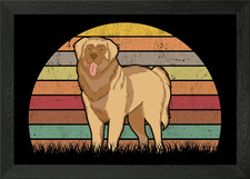 Leonberger Retro Framed Wall