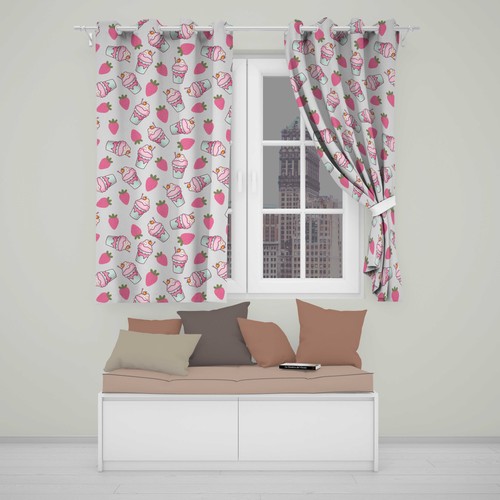 Blackout eyelet curtains cute - blackout,