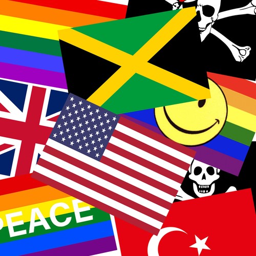 Fun party flags - fun,