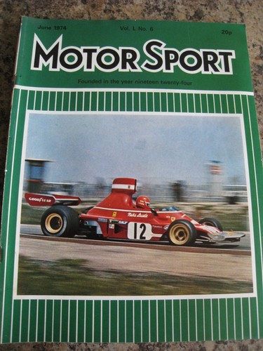 Motor sport magazine jun 1974 - motor,
