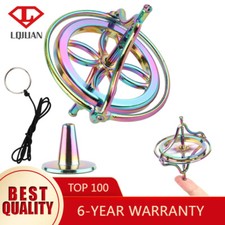 Colorful Metal Anti Gravity Spinning Fingertip Gyroscope Balance Top Desk Toy