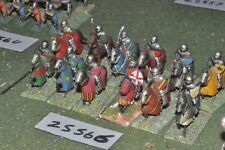 25mm medieval / english - knights 12 figures - cav (25566)