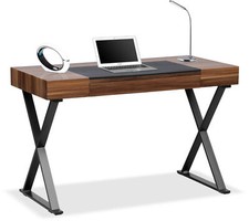 Centurion Supports ADONIS Walnut Matt Black Ergonomic Luxury Home Office Desk