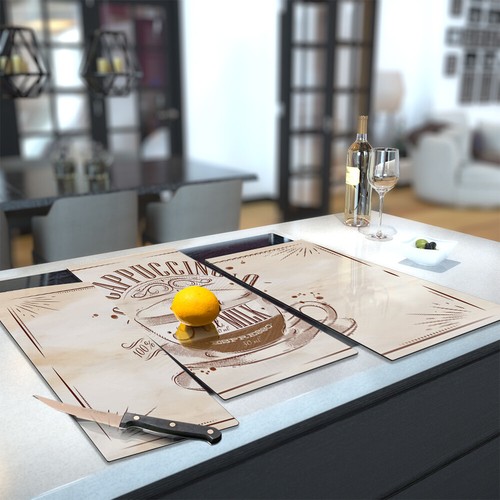 Glass hob cover chopping - glass,