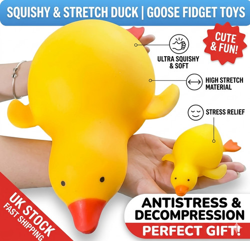 Squishy duck fidget toy cute - fidget,