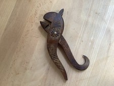 Vintage Wooden Carved Nut Cracker, Animal Shape Novelty Nutcracker