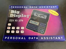 PERSONAL DATA ASSISTANT VINTAGE C2000 BOXED INSTRUCTIONS BIG DISPLAY WORKS