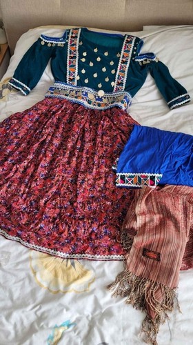 Afghan dress with - afghan,