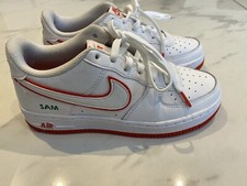 Custom Air Force 1 GS 'White Picante Red