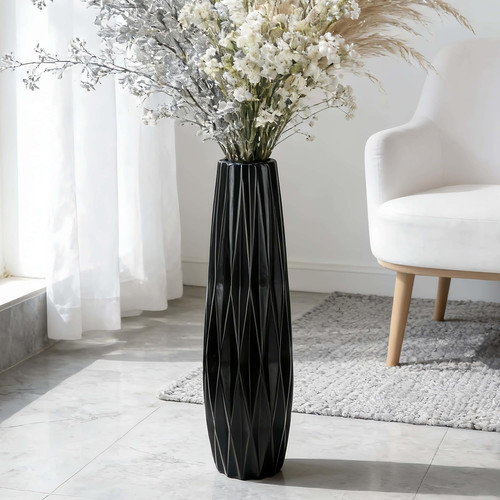 Black vintage ceramic - black, floor