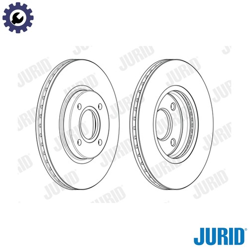 Brake disc 563115jc - 2x, for