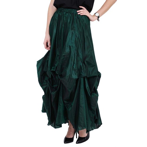 Skirt ruched green - skirt,