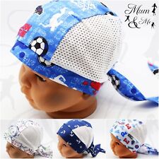 Kids Boys Toddler Car Print Head Scarf - Adjustable Headband Bandana Hat Cap SUN