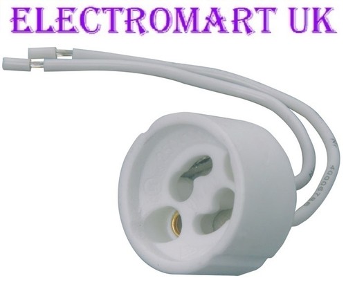 Gu10 ceramic lamp bulb holder - gu10,