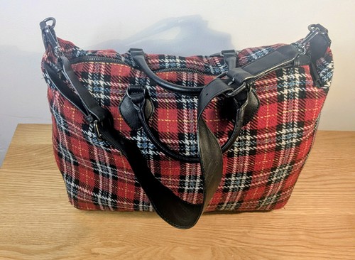 Mango large tartan bag with - large,