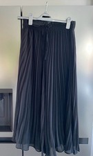 Zara black pleated wide leg - black,
