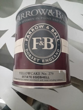 Farrow and Ball Yellowcake No.279  Estate Eggshell F&B 750ml New 