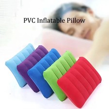 inflatable Pillows Blow Up Travel Cushions Neck Rest Support Camping Flight
