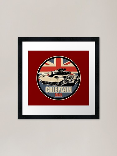 Chieftain tank framed art - framed,