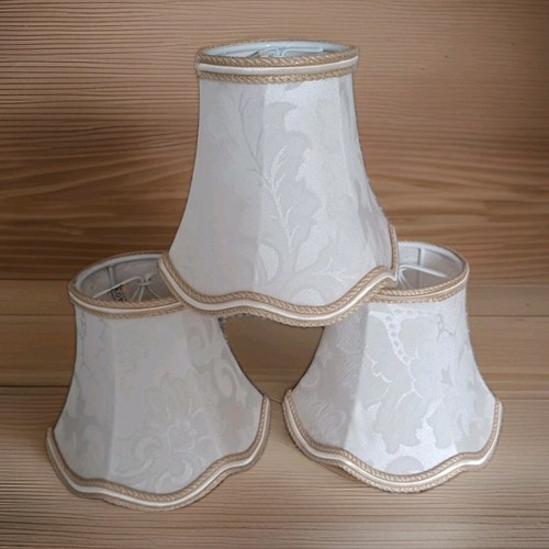 Vintage clip lightshades - x3,
