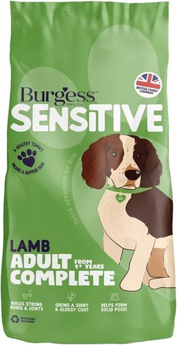 Burgess sensitive dry dog food - dry,