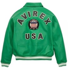 Men’s Leather Bomber Jacket