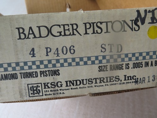 Badger p406 std piston - std., of