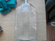 vintage large glass art deco bottle