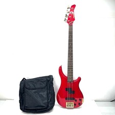 FERNANDES Bass Guitar Red Used