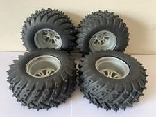 6 x Wheels & Tires Set 1/10 Rc Monster Truck  12mm Hex,  120mm