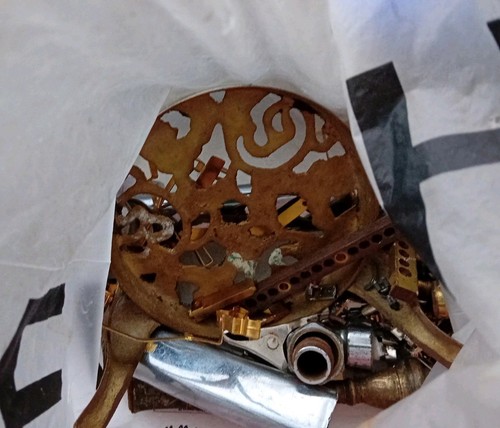 1kg scrap brass mixed pieces - 1kg,